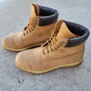 Men's Timberland Premium 6-inch Boots -  Wheat Nubuck - Size 10